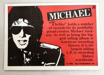 Michael Jackson - Topps Trading Cards (1984) - 1ère série complète:  33 cartes + 33 stickers