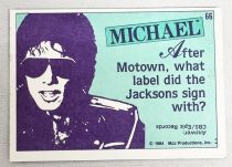 Michael Jackson - Topps Trading Cards (1984) - Complete 2nd series : 33 cards + 33 Peel-Away Stickers