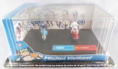Michel Vaillant - Jean Graton Editeur - Moto Vaillante GP 500 & Leader Mach 1 - V�hicule en M�tal Echelle 1/43 (Neuve en Boite)