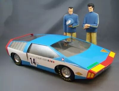 Michel Vaillant - Prototype Editions Atlas - Vaillante Rush (43cm) + 2 Personnages (23cm) 01