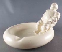 Michelin - White Ceramic Ashtray with Sitting Bibendum