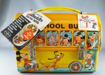 Mickey & Friends - Aladdin Lunch Box - School Bus with original tag