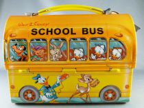 Mickey & Friends - Aladdin Lunch Box - School Bus with original tag