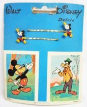 Mickey & Friends - Set of 6 vintage hair clip displays - Delcia