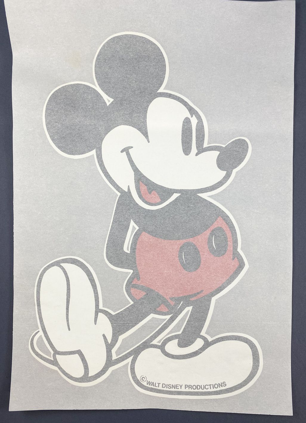 Mickey & friends - Vintage T-Shirt Iron-On Heat Transfers - Mickey