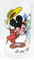 Mickey & his Friends - Amora Mustard glass - 1941 The Nifty Nineties