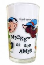 Mickey & his Friends - Mustard glass