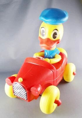 Mickey and friends - Blow-Molded Plastic Vehicle 28.5cm 11.5\   - Donald Duck\'s Car