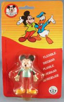 Mickey and friends - Brabo Bendable Figure - Mickey Blue Top Mint on Card