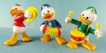Mickey and friends - Bully 1977 Pvc Figure - Dewey Huey Louie
