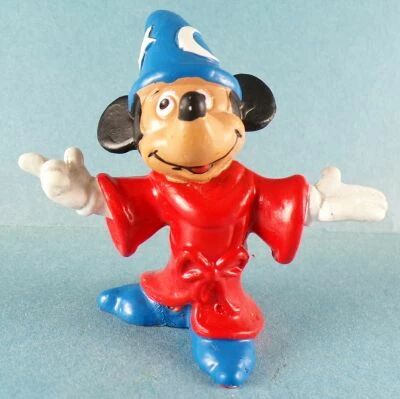 Mickey and friends - Bully 1985 Pvc Figure - Magician Mickey Mouse (Fantasia)