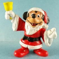 Mickey and friends - Bully 1985 Pvc Figure - Mickey as Santa