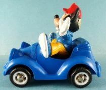 Mickey and friends - Bully 1986 Pvc Figure - Mickey in Car (Blue)