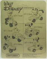 Mickey and friends - Die-cast Vehicle Matchbox - Donald in Police Jeep (mint on card)