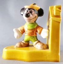 Mickey and Friends - French Vintage Ceramic 1963 - Bookends Mickey