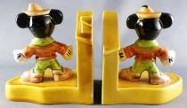 Mickey and Friends - French Vintage Ceramic 1963 - Bookends Mickey