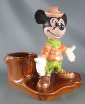 Mickey and friends - French Vintage Pens Holder Ceramic 19 cm Figure - Mickey