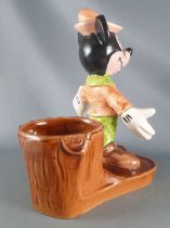 Mickey and friends - French Vintage Pens Holder Ceramic 19 cm Figure - Mickey