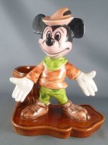 Mickey and friends - French Vintage Pens Holder Ceramic 19 cm Figure - Mickey