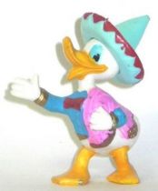 Mickey and friends - Jim Plastic Figure - Donald as mexican (blue hat)