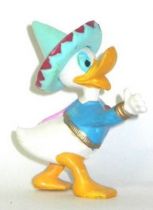 Mickey and friends - Jim Plastic Figure - Donald as mexican (blue hat)