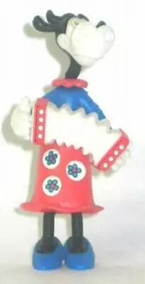 Mickey and friends - Kinder Premium Collapsible Plastic Figure - Clarabelle with accordion