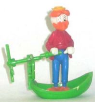 Mickey and friends - Kinder Premium Collapsible Plastic Figure - Gyro Gearllose with propeller boat