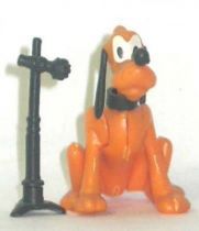 Mickey and friends - Kinder Premium Collapsible Plastic Figure - Pluto seated with micro