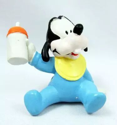 Mickey and friends - M+B Maia Borges PVC Figure 1985 - Disney Babies Goofy (blue romper)