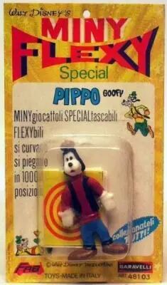 Mickey and friends - Mini-Flexy (FAB / Baravelli) 1969 - Goofy