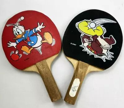 Mickey and Friends - Set of 2 Schildkr�t Ping Pong rackets - Donald & Chip