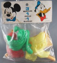 Mickey and friends - Sitap 54-6310 Vintage Beach Set - Sand Molds Mickey Donal Pluto Shovel Rake