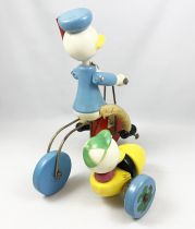 Mickey and friends - Wooden Pull-up Toy - Donald Duck and Huey in Sidecar (Vilac)