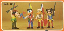 Mickey and friends - Zooland Airgam Boys Ref. 863 - Indian Mickey, Pluto, Goofy & Donald