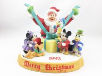 Mickey Christmas 1992 - Biscuit Porcelain Exclusive Edition for Disneyland and Walt Disney World