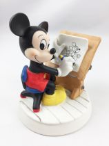 Mickey Christmas Artist - Biscuit Porcelain (Made in Japan)