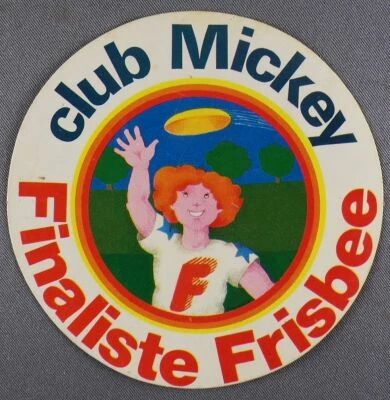 Mickey et ses amis - Autocollant Club Mickey - Finaliste Frisbee