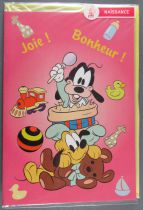 Mickey et ses Amis - Cartoon Collection 1998 - Carte Naissance & enveloppe