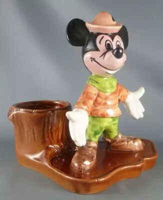 Mickey et ses amis - C�ramique Ancienne CC Perpignan 19cm - Mickey Pot Crayons