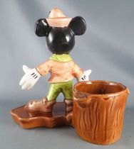 Mickey et ses amis - Céramique Ancienne CC Perpignan 19cm - Mickey Pot Crayons