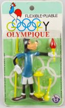 Mickey et ses amis - Figurine Flexible Brabo - Dingo aux Jeux Olympiques (neuf sous blister) 