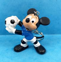 Mickey et ses amis - Figurine PVC Bully - Mickey Footballeur (Gardien) Porte-Clés