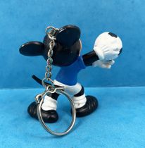 Mickey et ses amis - Figurine PVC Bully - Mickey Footballeur (Gardien) Porte-Clés