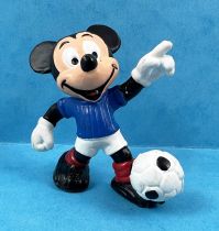Mickey et ses amis - Figurine PVC Bully - Mickey Footballeur (T-Shirt Bleu)