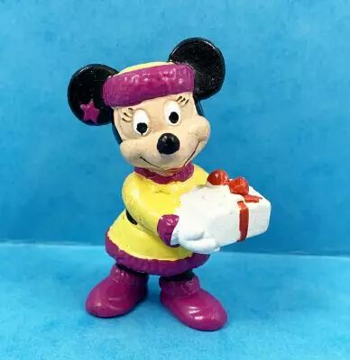 Mickey et ses amis - Figurine PVC Bully - Minnie et le Cadeau de No�l