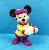 Mickey et ses amis - Figurine PVC Bully - Minnie et le Cadeau de Noël