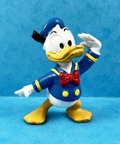 Mickey et ses amis - Figurine PVC Bully 1977 - Donald (salut militaire)
