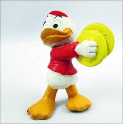 Mickey et ses amis - Figurine PVC Bully 1977 - Riri aux cymbales