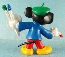 Mickey et ses amis - Figurine Pvc Bully 1985 - Mickey Artiste Peintre
