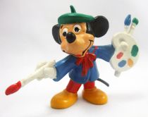Mickey et ses amis - Figurine PVC Bully 1985 - Mickey Peintre
